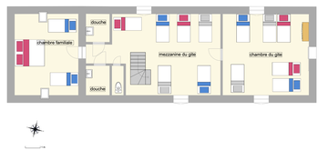 plan etage gite