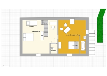 plan etage maison