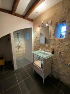 nouvelle douche a l’italienne grand gite