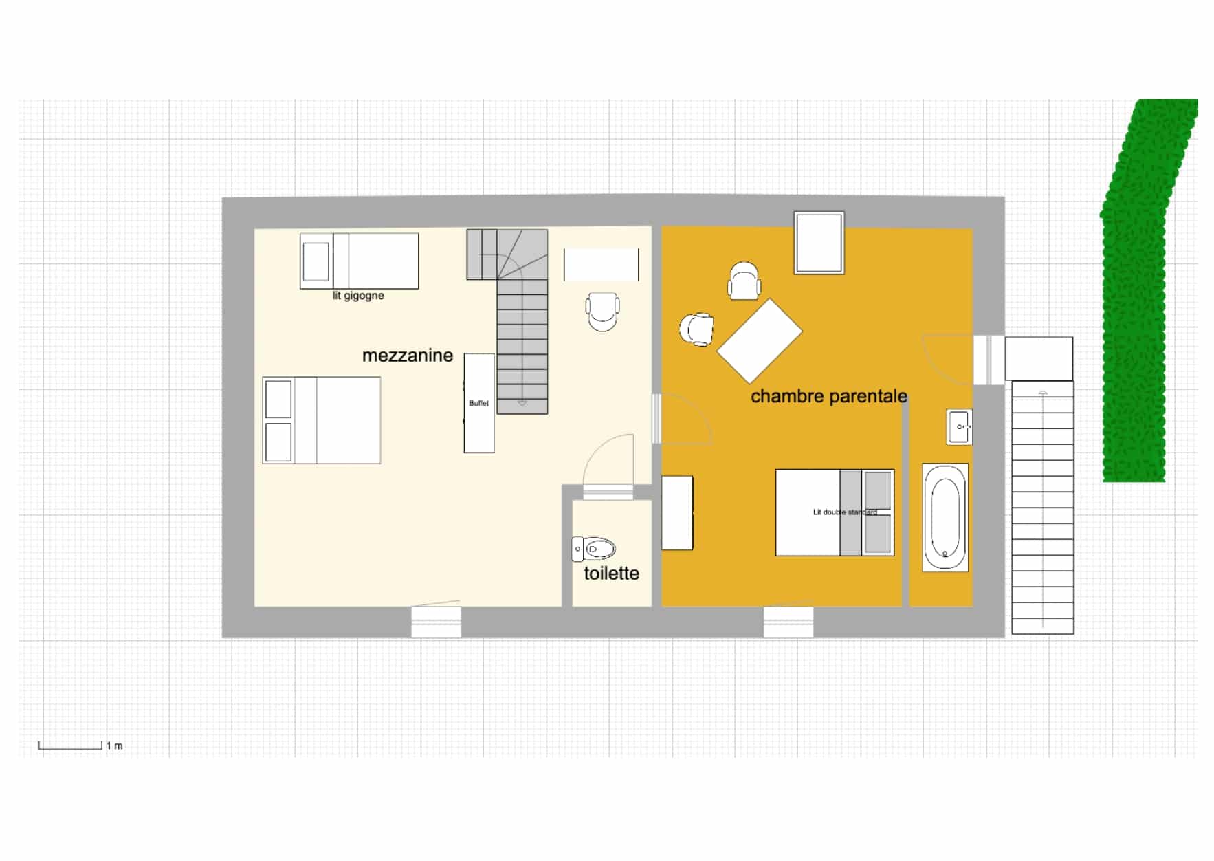 plan rdc maison